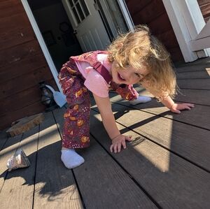 Duluth Trading Co Kids Fox Print Insulated Snow Bib Overalls – Size 3T